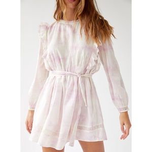 Aritzia Wilfred Pink Tie Dye Dress
